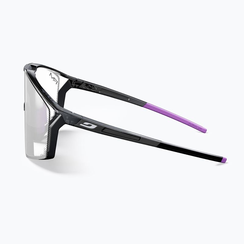 Ochelari de soare Julbo Edge Reactiv High Contrast shiny translu black/purple 9
