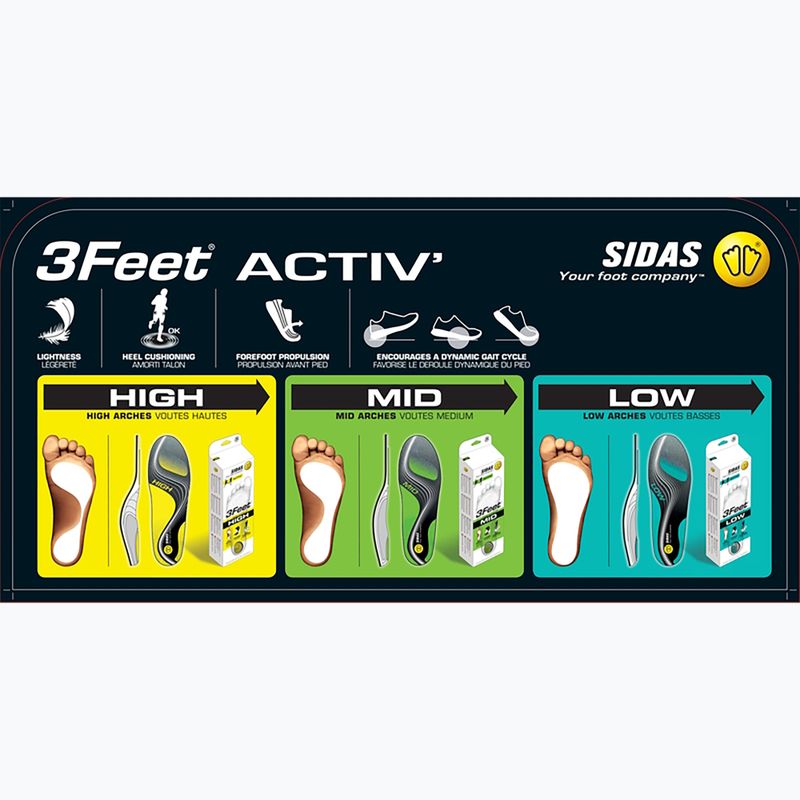 Branțuri pentru încălțăminte SIDAS 3Feet Activ Mid 8