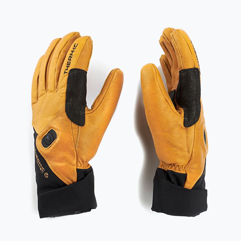 Mănuși cu încălzireTherm-ic Freeride Ultra Heat + Ultra Heat S-Batteries black/light brown 2