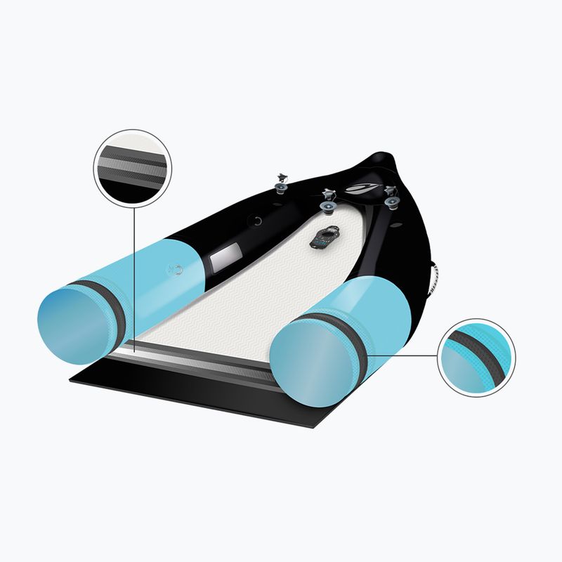 Caiac gonflabil pentru 2-persoană  AQUADESIGN Koloa 360 cm blue/black 9