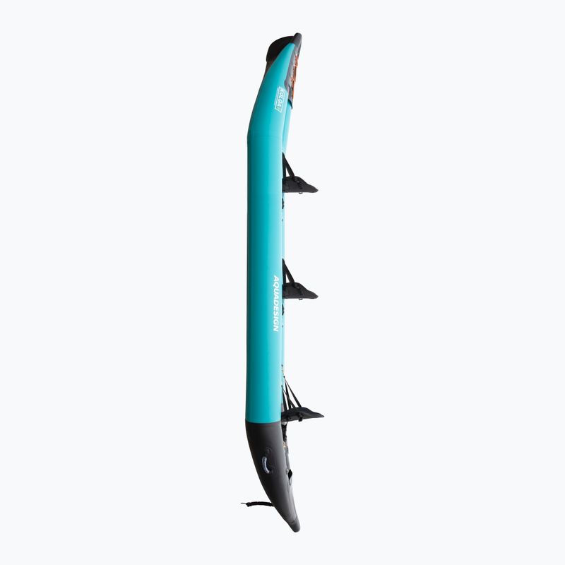 Caiac gonflabil pentru 3-persoană  AQUADESIGN Koloa 400 cm blue/black 3