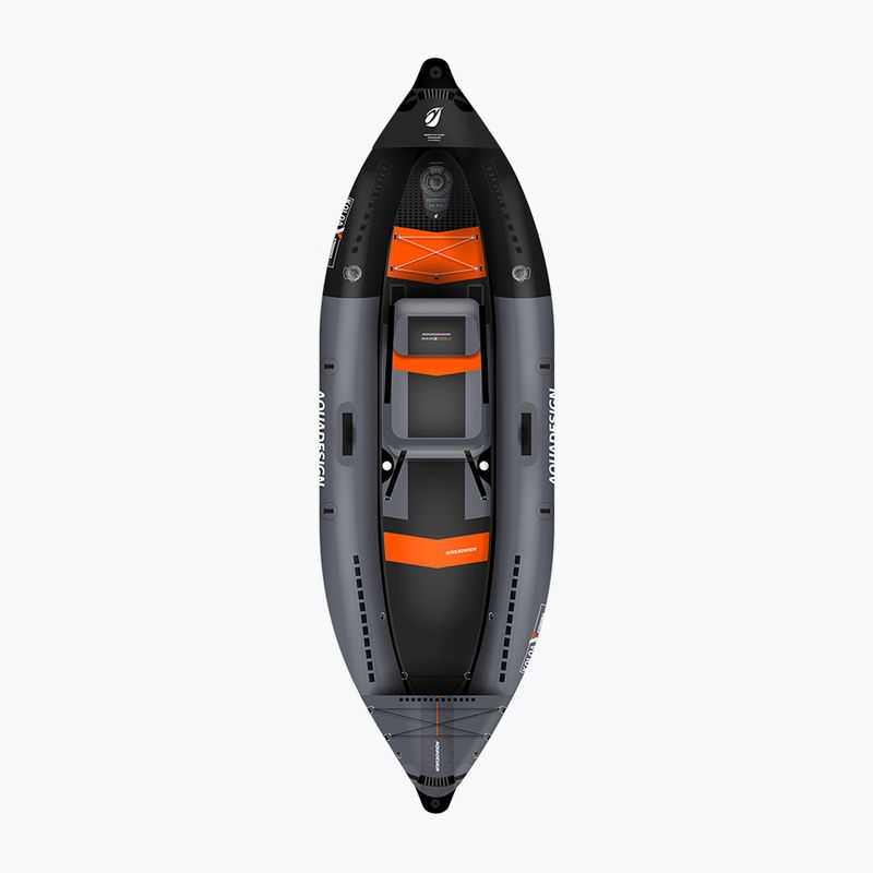 Caiac gonflabil pentru 1-persoană AQUADESIGN Koloa X'Perience 1 305 cm black/grey 2