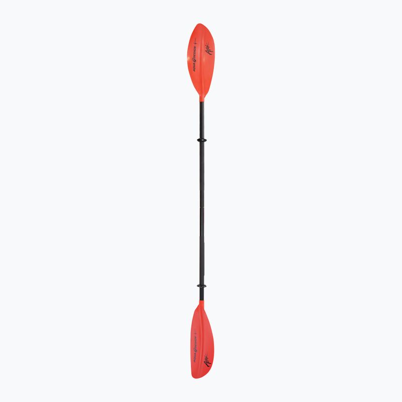 Vâslă de caiac 4-elemente AQUADESIGN K1 Attak 4 red