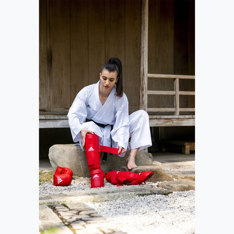 Protectori de mână adidas WKF roșu 8