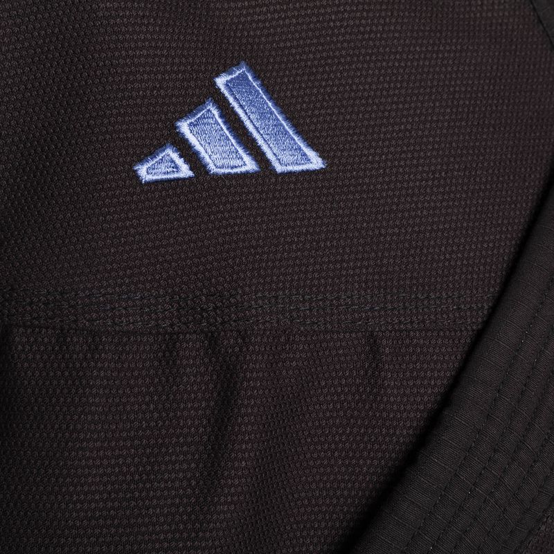 GI pentru jiu-jitsu brazilian adidas Challenge 2.0 negru/albastru gradient 5