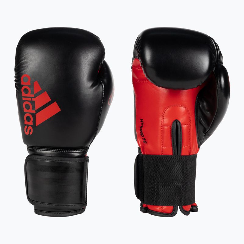 Mănuși de box adidas Hybrid 50, negru, ADIH50 6