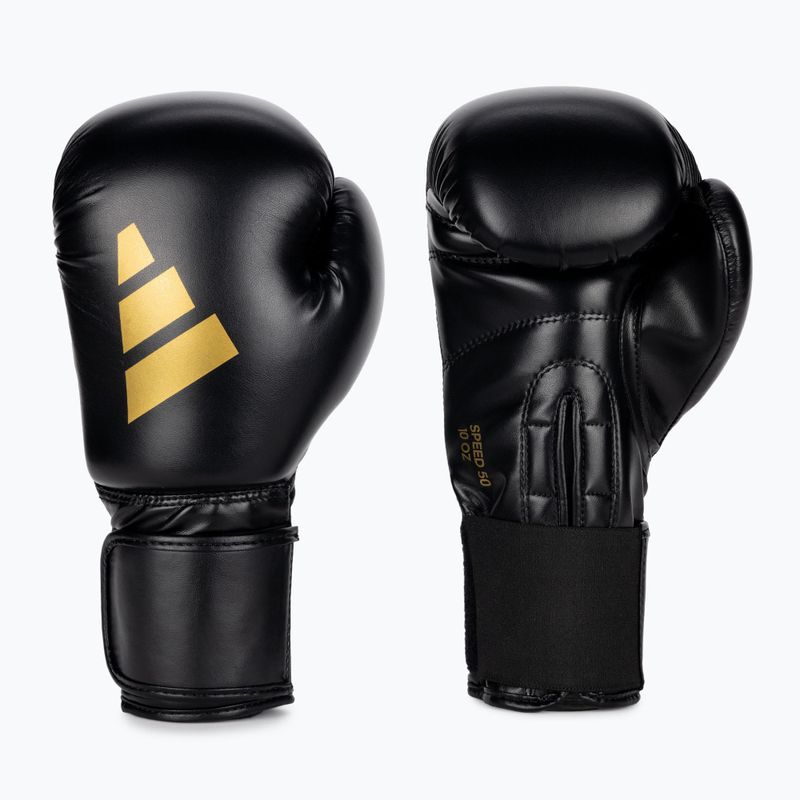 Mănuși de box adidas Speed 50 black/gold