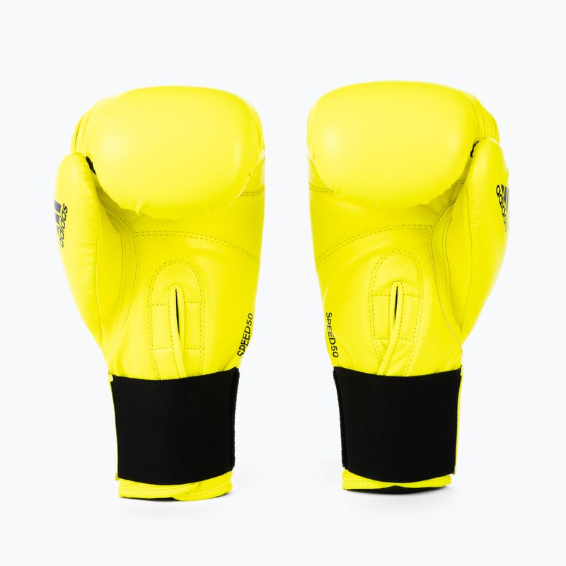 Mănuși de box adidas Speed 50, galben, ADISBG50 2