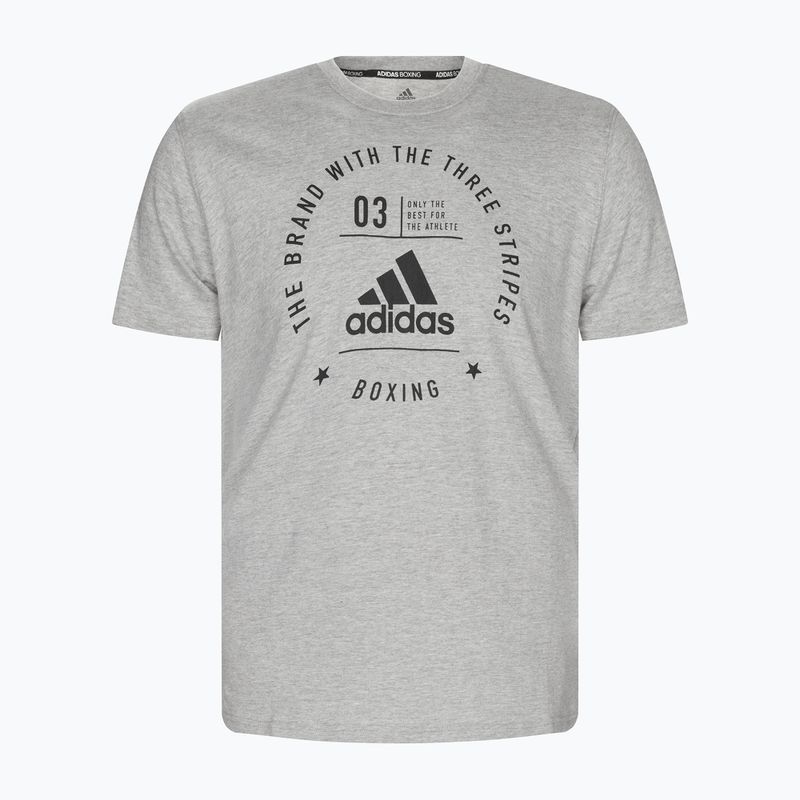Tricou de antrenament adidas Boxing, gri, ADICL01B