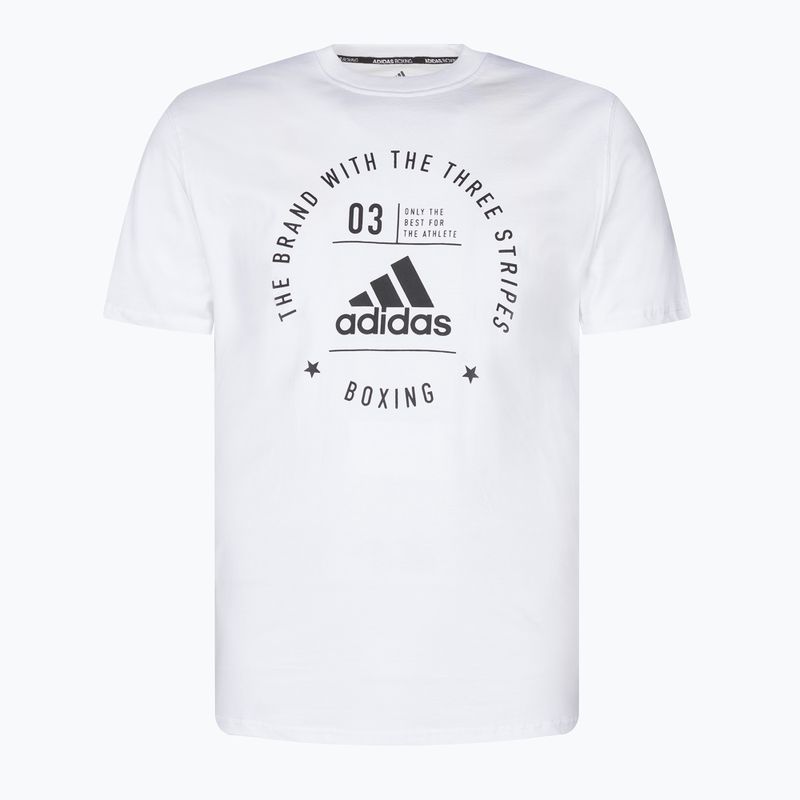 Tricou de antrenament adidas Boxing, alb, ADICL01B