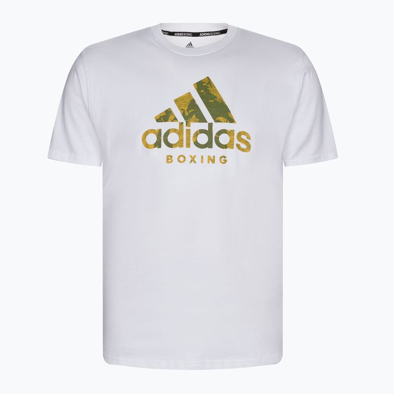 Tricou de antrenament adidas Boxing, alb, ADICL01B