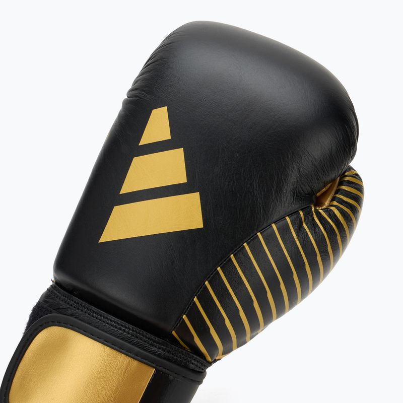 Mănuși de box adidas Wako ADIKBWKF200 black/gold 5