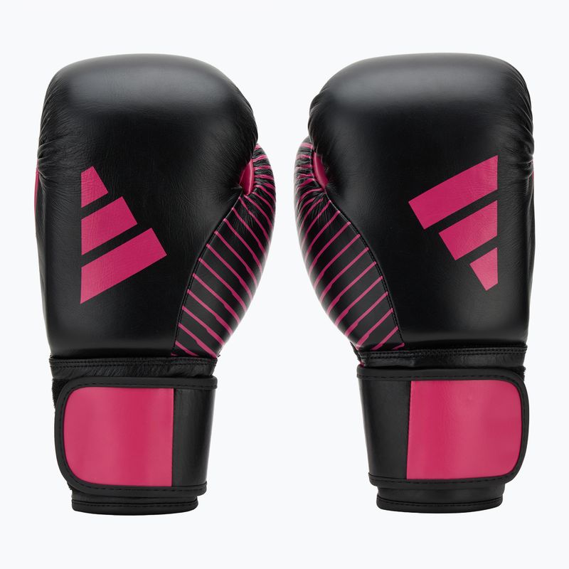 Mănuși de box adidas Wako ADIKBWKF200 black/pink 2