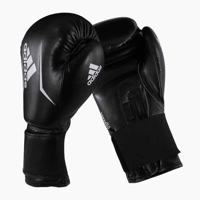 Set de box pentru copii adidas Youth Boxing Set sac + mănuși negru-alb ADIBPKIT10-90100 3