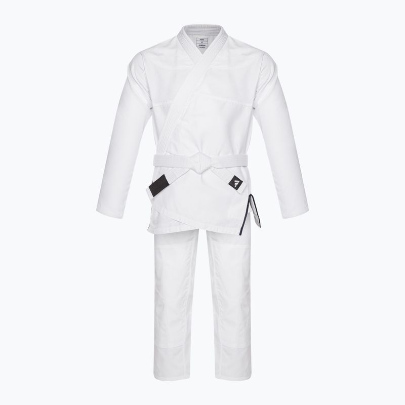 GI pentru jiu-jitsu brazilian adidas Gama alb/albastru gradient