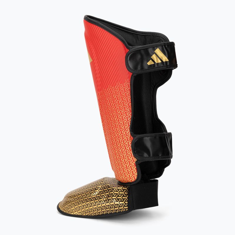 Apărători de tibii și picioare adidas Pro red/gold 3