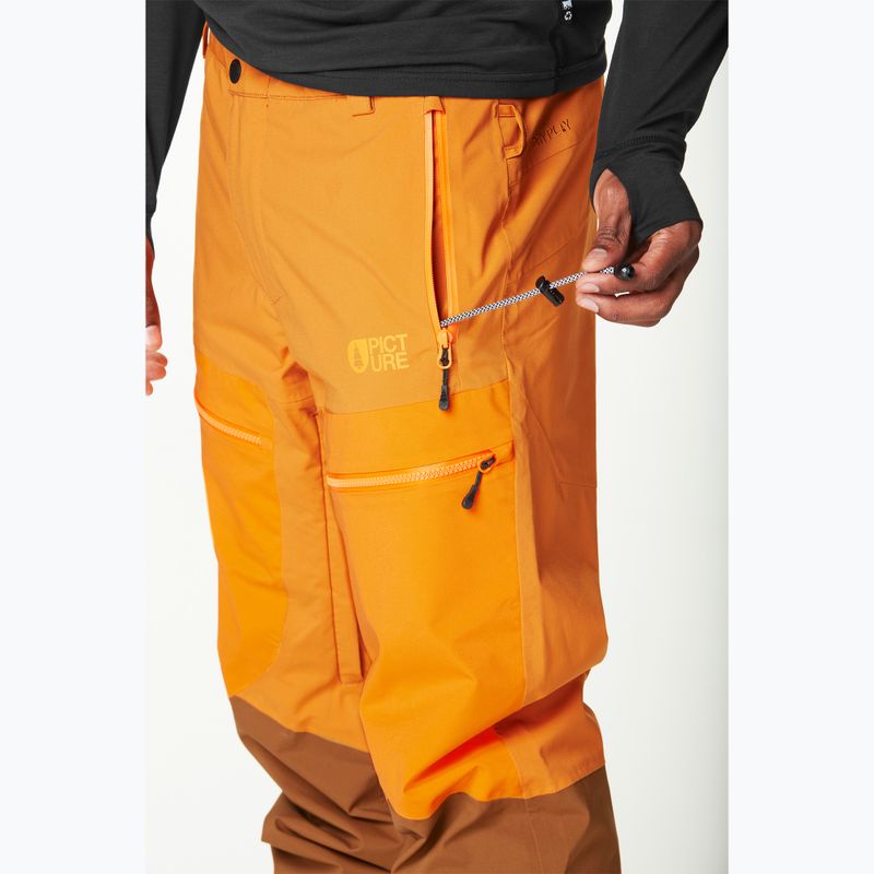 Pantaloni de schi pentru bărbați Picture Naikoon honey / carrot / chocolate 5