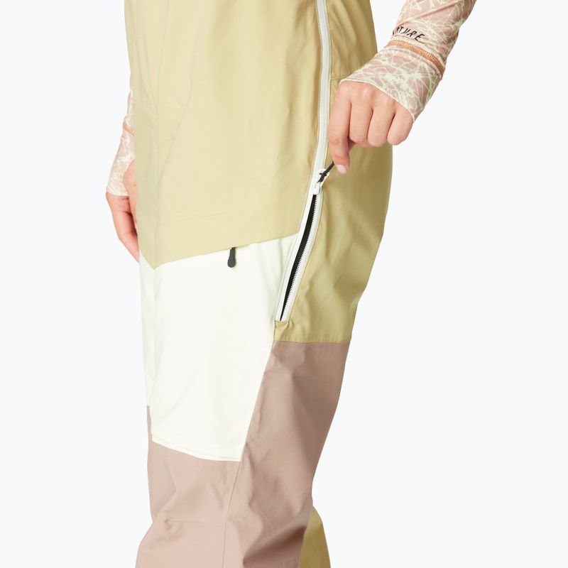 Pantaloni de schi pentru femei Picture Elwy BIB hemp / roebuck / lime cream 4