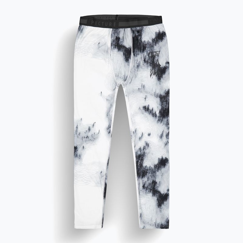 Pantaloni termoactivi pentru bărbați Picture Lhotse Printed snowy pine print 6