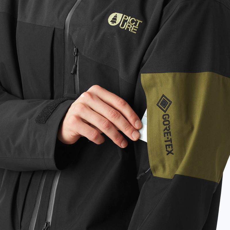 Geacă de schi pentru bărbați Picture Lassen Gore-Tex 2L tobacco 8