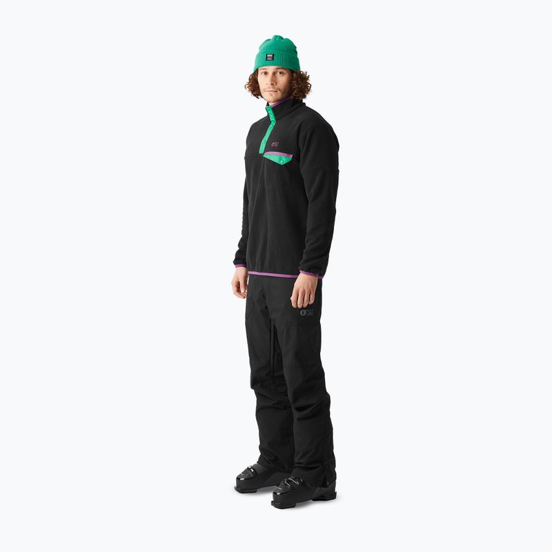 Bluză fleece de schi pentru bărbați Picture Arcca 1/4 Zip black 4