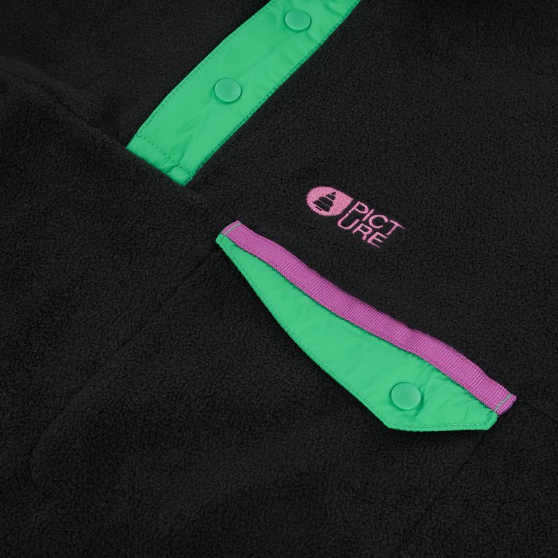 Bluză fleece de schi pentru bărbați Picture Arcca 1/4 Zip black 8