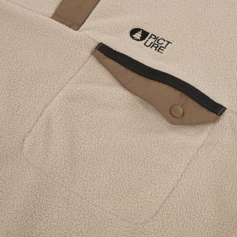 Bluză fleece de schi pentru bărbați Picture Arcca 1/4 Zip pure cashmere 8