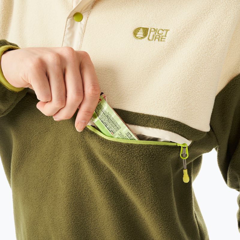 Bluză fleece de schi pentru femei Picture Arcca 1/4 Zip tobacco 5