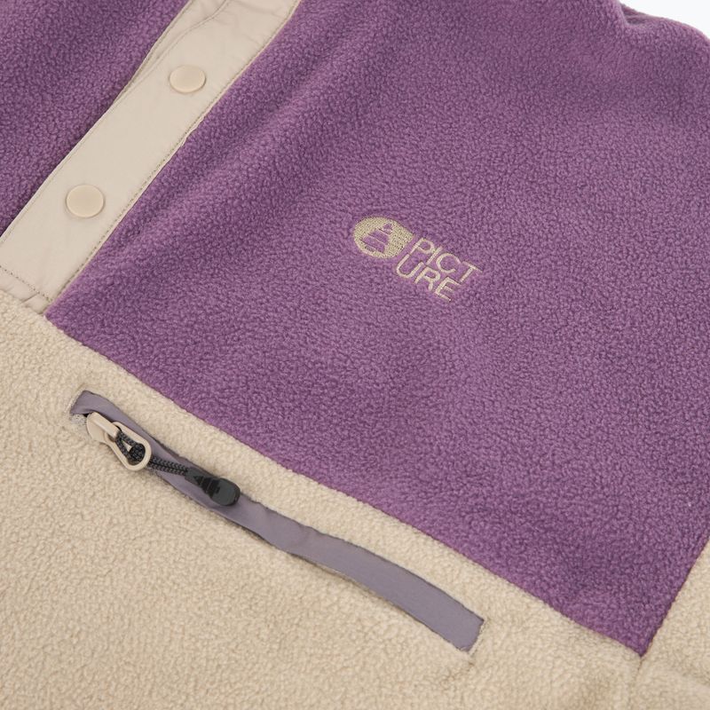 Bluză fleece de schi pentru femei Picture Arcca 1/4 Zip pure cashmere 9
