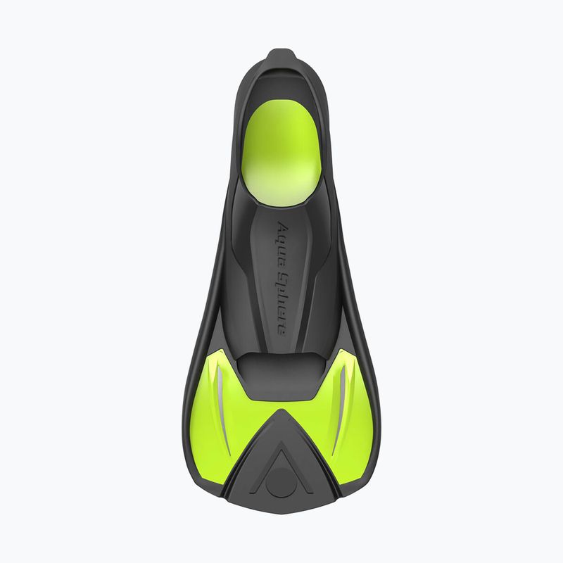 Aripioare de înot pentru copii Aqua Sphere Microfin negru și galben FA3260701S 5