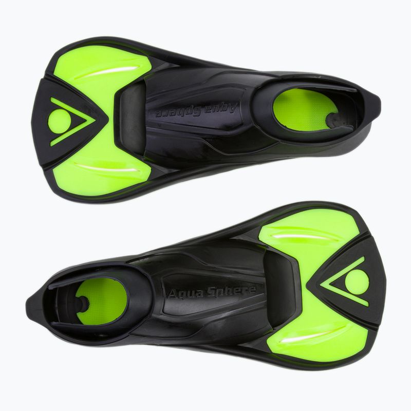Aripioare de înot pentru copii Aqua Sphere Microfin negru și galben FA3260701S 2