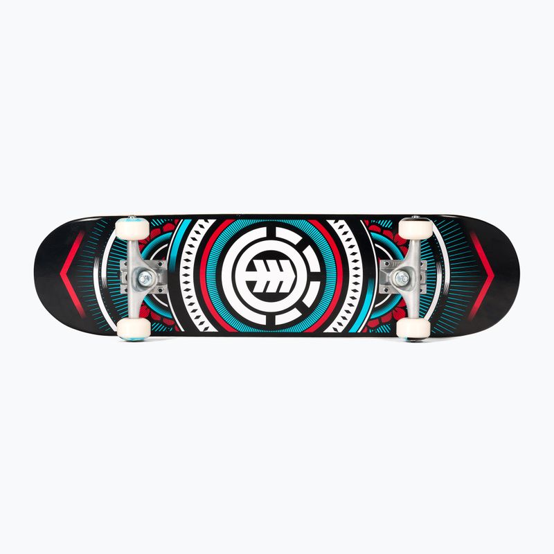 Element Hatched roșu albastru colorat skateboard clasic W4CPC4