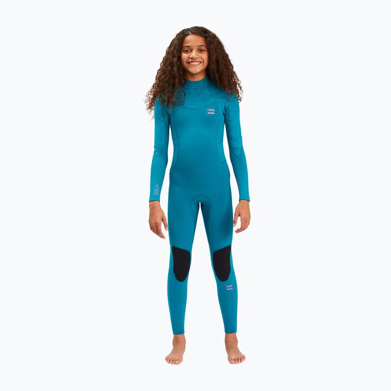 Spumă de înot pentru copii Billabong 3/2 Teen Synergy BZ FL Full blue lagoon