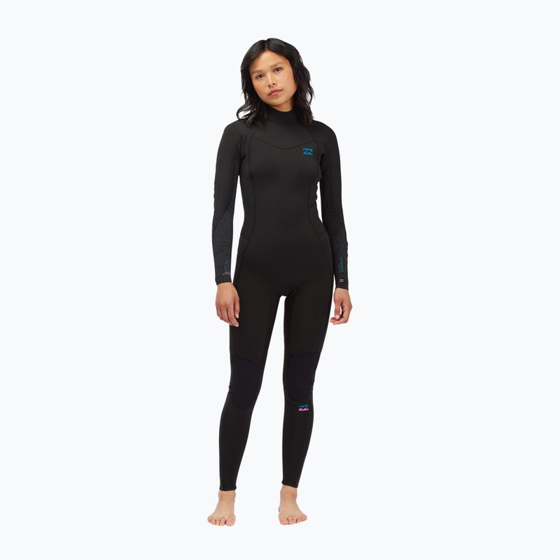 Costumul de neopren pentru femei Billabong 4/3 Synergy BZ Full black palms 6