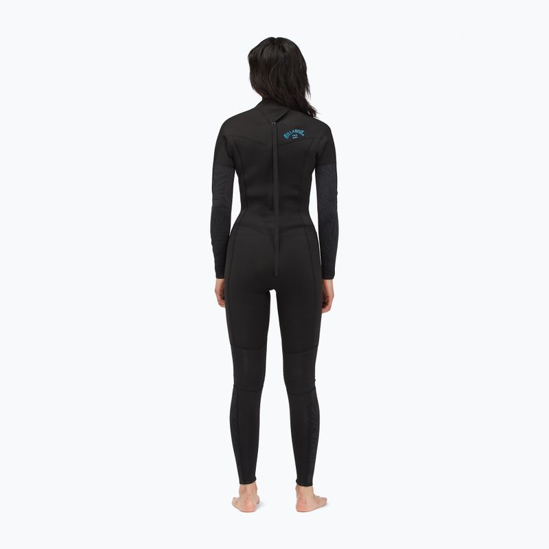 Costumul de neopren pentru femei Billabong 4/3 Synergy BZ Full black palms 7