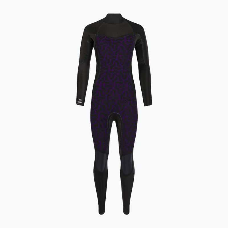 Costumul de neopren pentru femei Billabong 4/3 Synergy BZ Full black palms 4