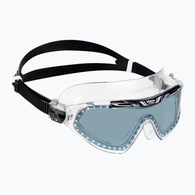 Mască de înot Aquasphere Vista XP transparentă/neagră/oglindă fumurie MS5090001LD