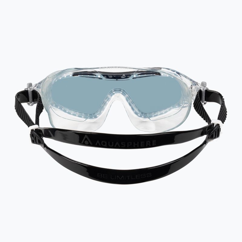 Mască de înot Aquasphere Vista XP transparentă/neagră/oglindă fumurie MS5090001LD 5