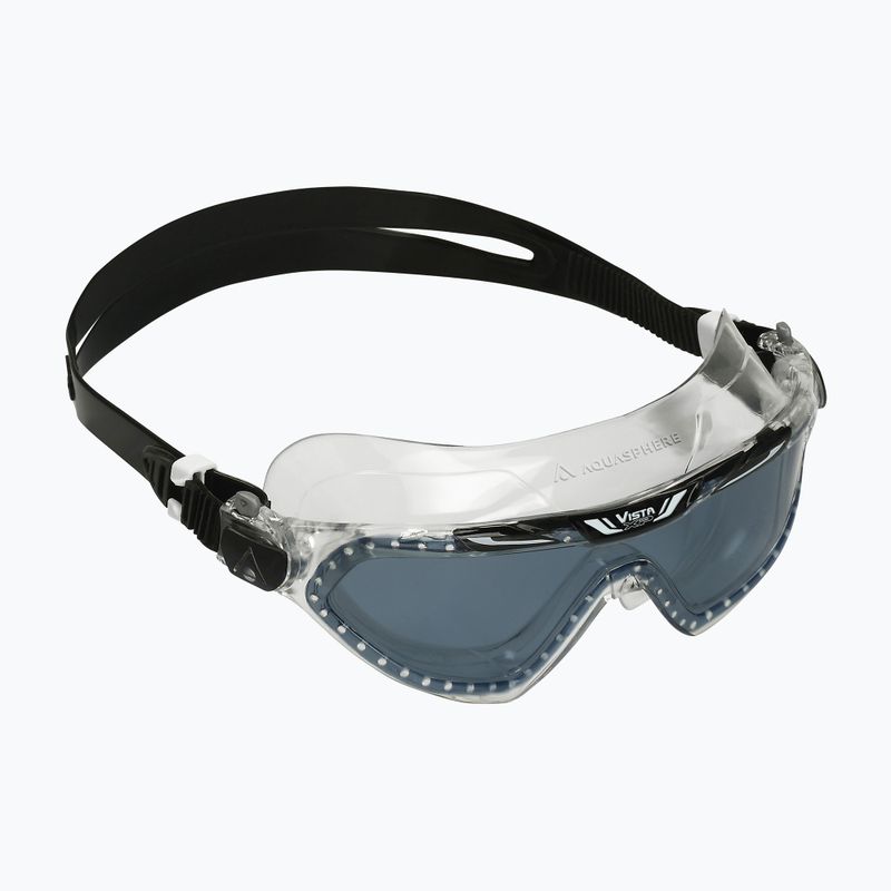 Mască de înot Aquasphere Vista XP transparentă/neagră/oglindă fumurie MS5090001LD 8