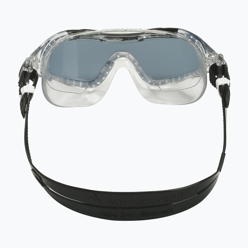 Mască de înot Aquasphere Vista XP transparentă/neagră/oglindă fumurie MS5090001LD 9