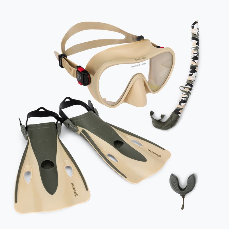 Set de snorkeling Aqualung Nabul bej SV1149632