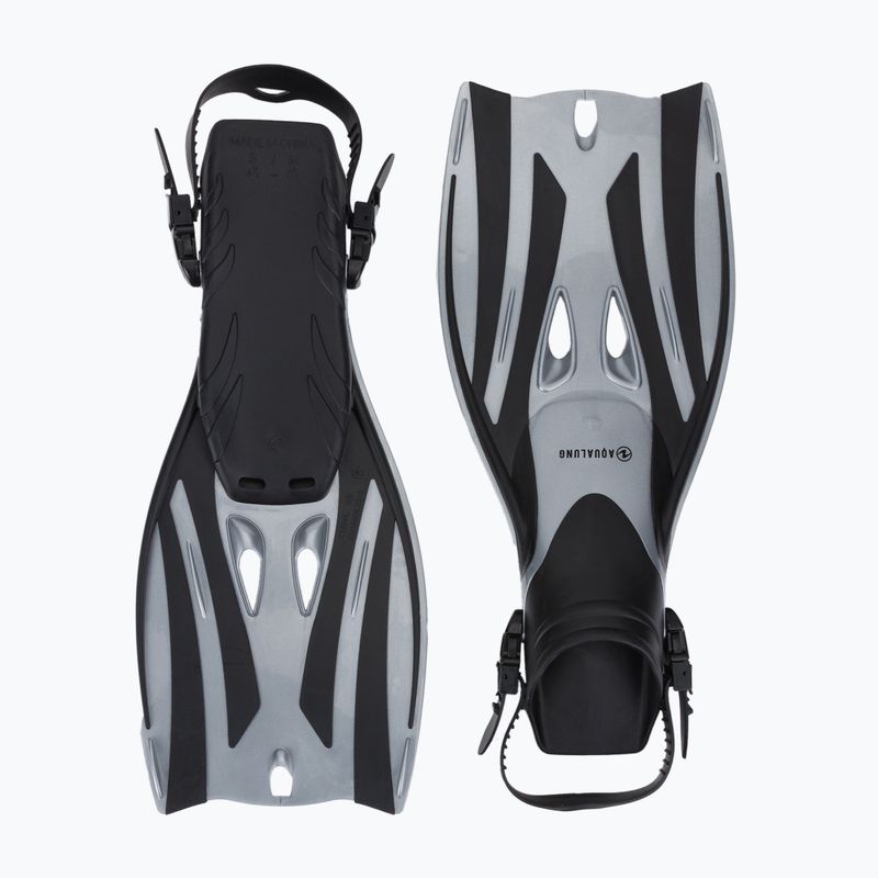 Aqualung Fizz negru și argintiu aripioare de scufundări FA3610115SM 2