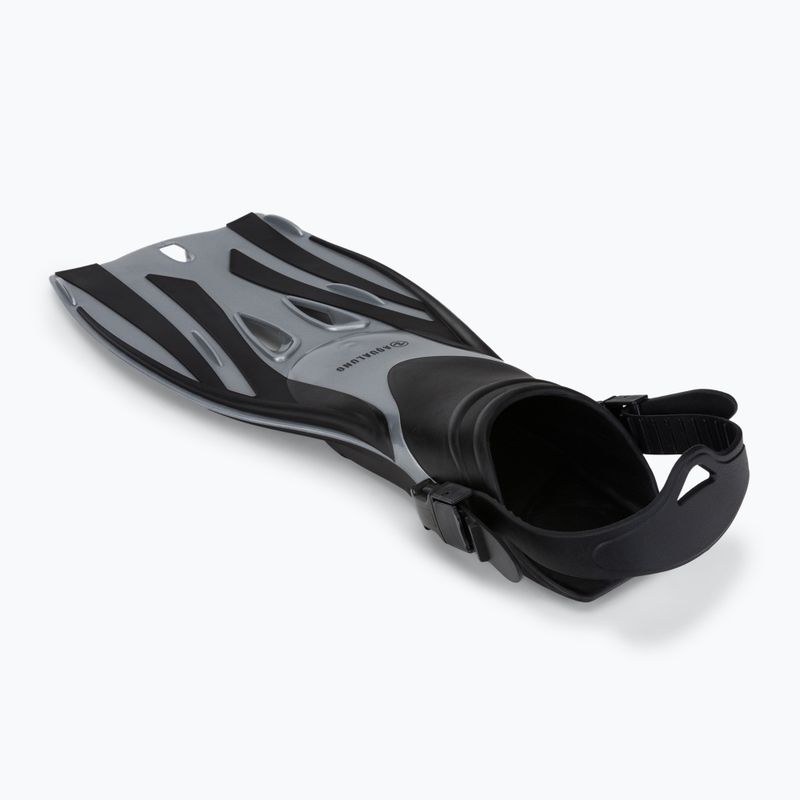 Aqualung Fizz negru și argintiu aripioare de scufundări FA3610115SM 4