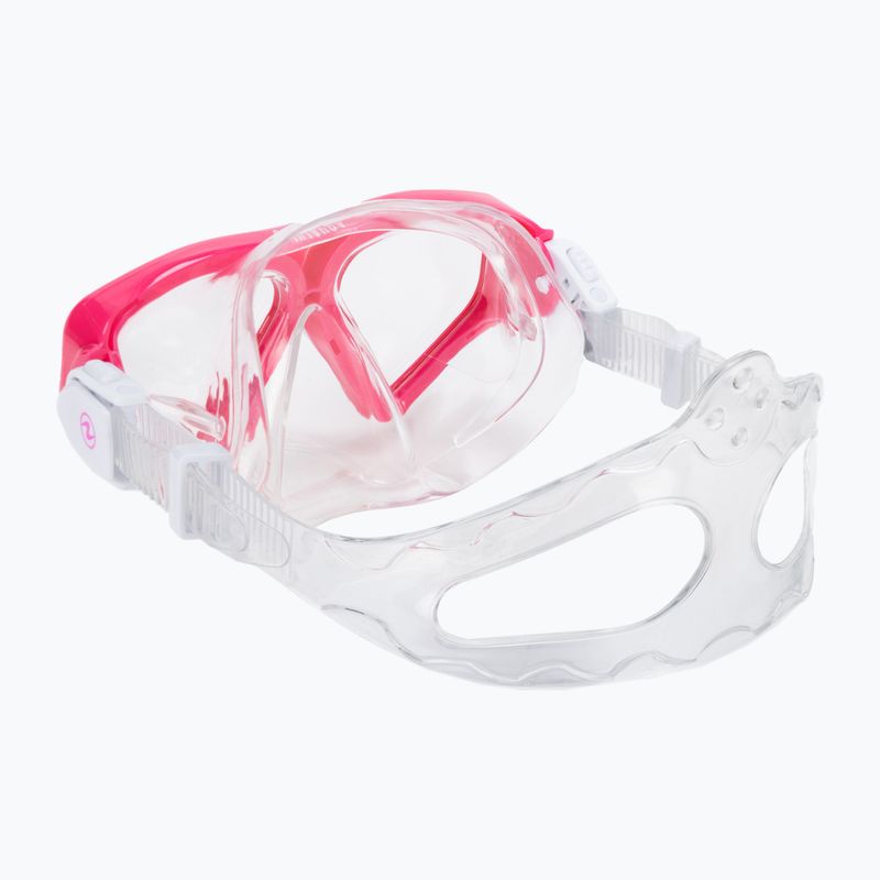 Aqualung Saturn Combo mască de snorkel + snorkel roz SC3980002 4
