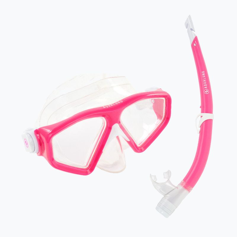 Aqualung Saturn Combo mască de snorkel + snorkel roz SC3980002 9
