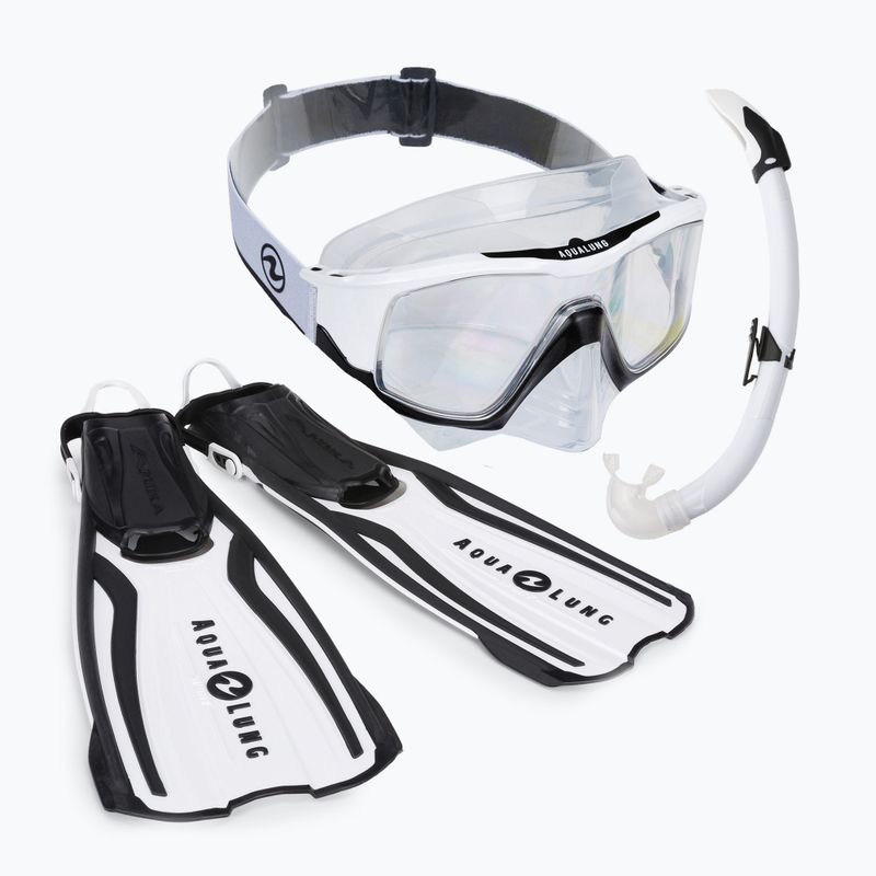 Aqualung Vita Snorkelling Set alb și negru SR3990901