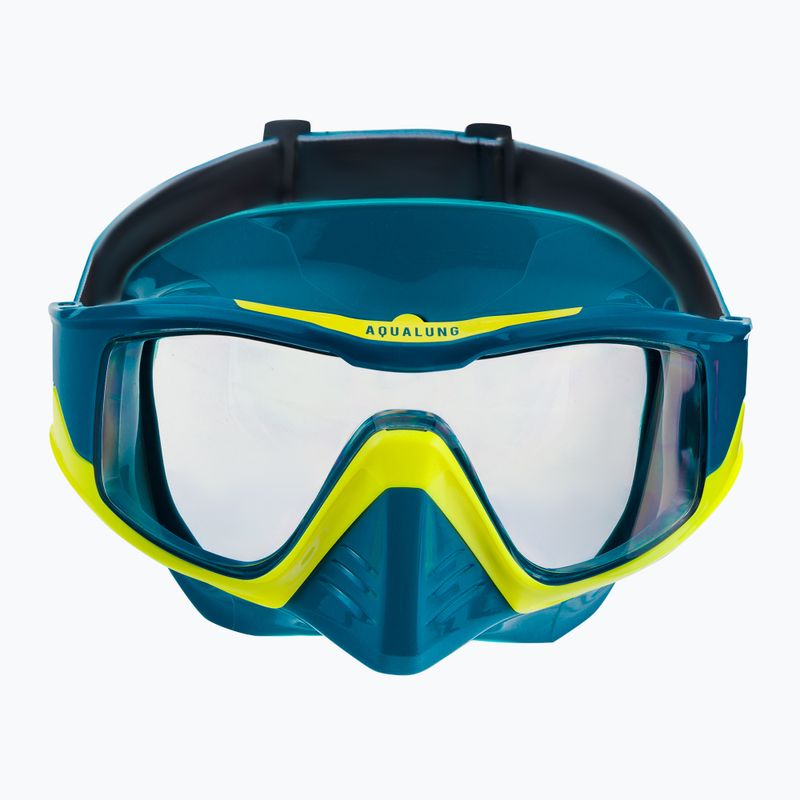 Mască de scufundări Aqualung Vita petrol/galbenă MS5529807LC 2