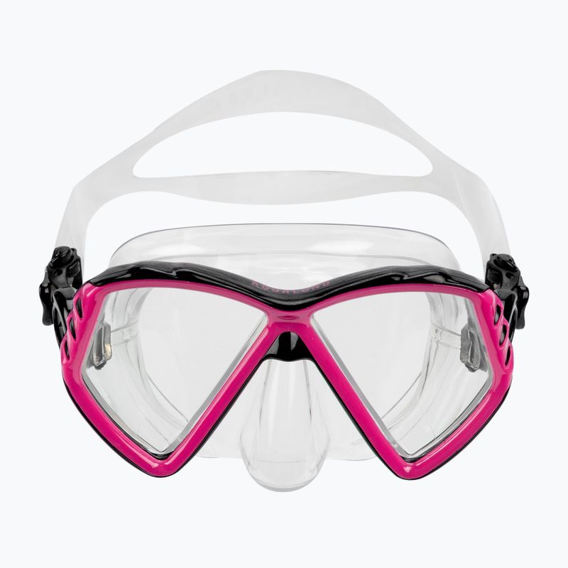 Mască de scufundări pentru copii Aqualung Cub transparent/roz MS5530002 2