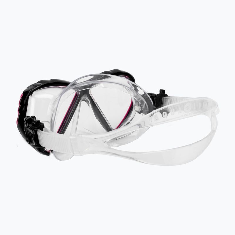 Mască de scufundări pentru copii Aqualung Cub transparent/roz MS5530002 4