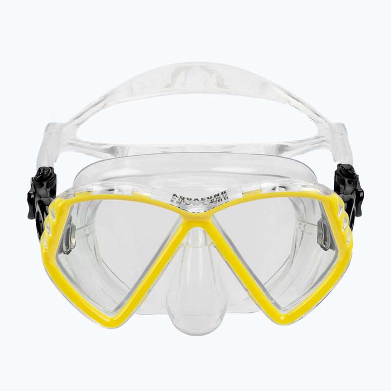 Mască de scufundări pentru copii Aqualung Cub transparent/galben MS5530007 2